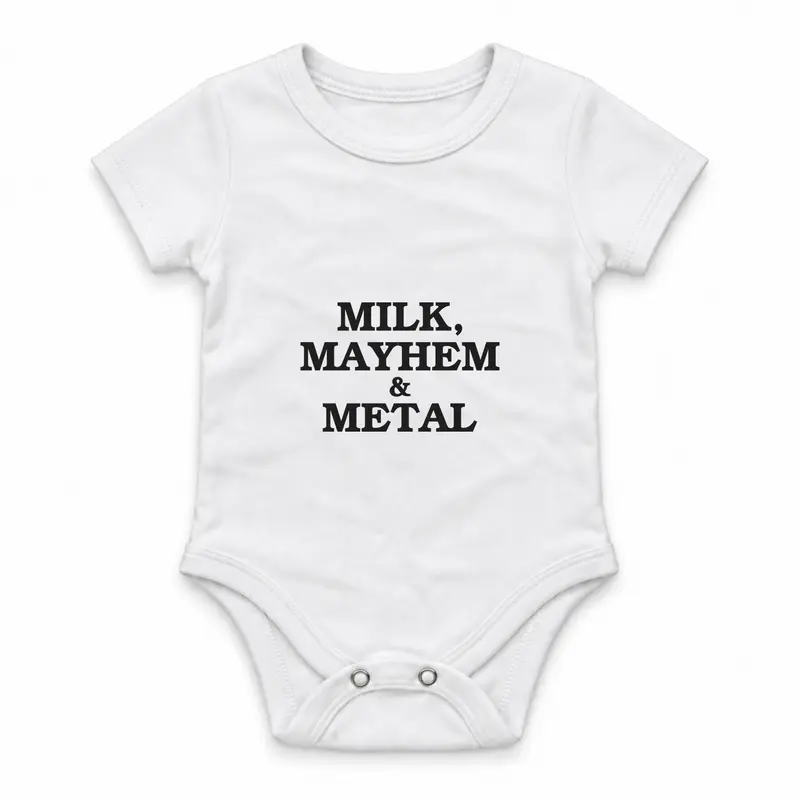 Milk Mayhem Metal Çıtçıtlı Body