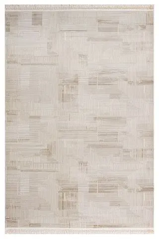 Moda 1083 Bej Minimal ve Modern Tasarımlı Oturma Odası Halısı