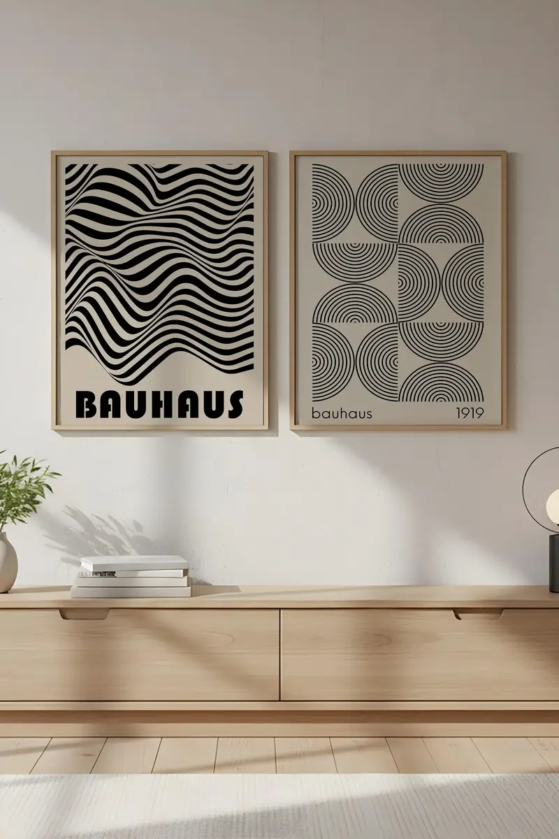 Modern Geometrik Desenli Tablo Seti - 2’li Set | huhu247
