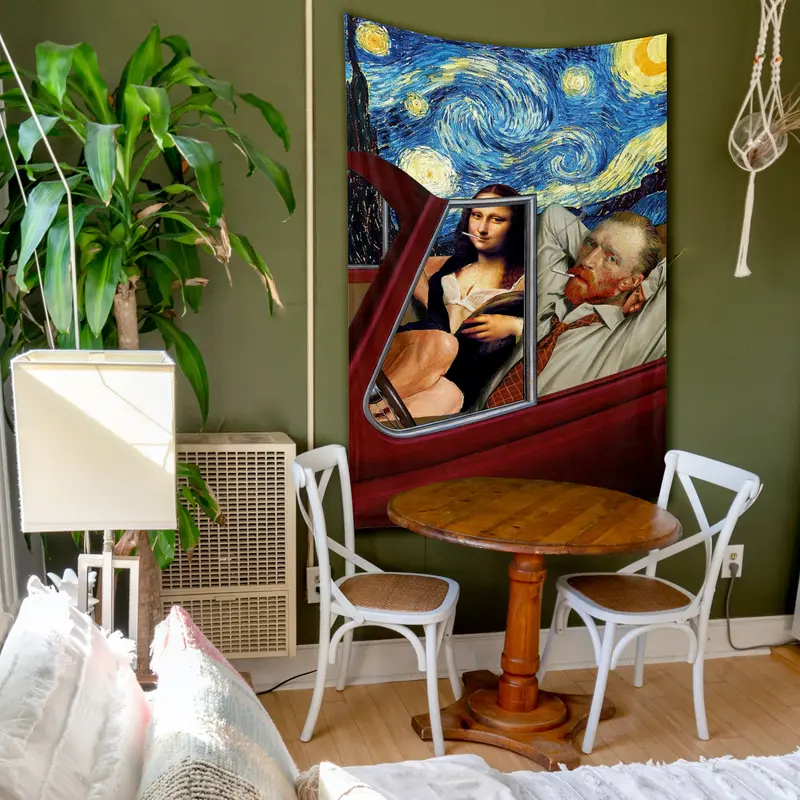 Mona and van Gogh's secret Duvar Örtüsü