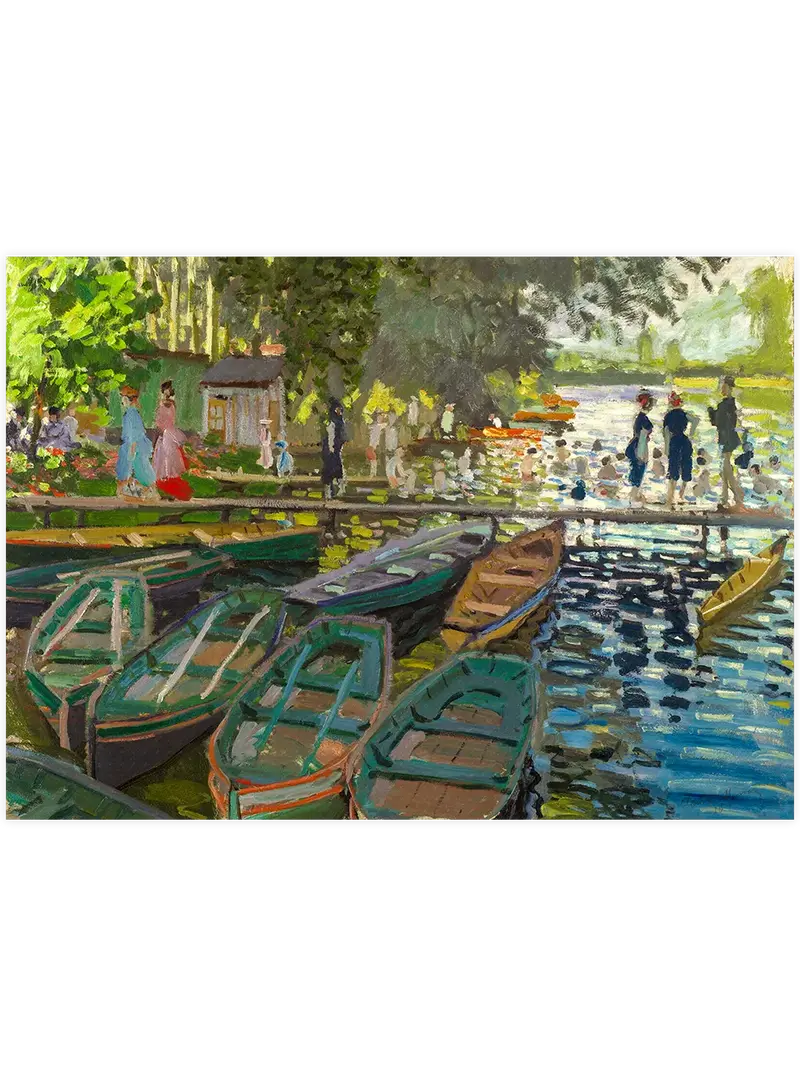 Monet Bathers at La Grenouillère - Art Print
