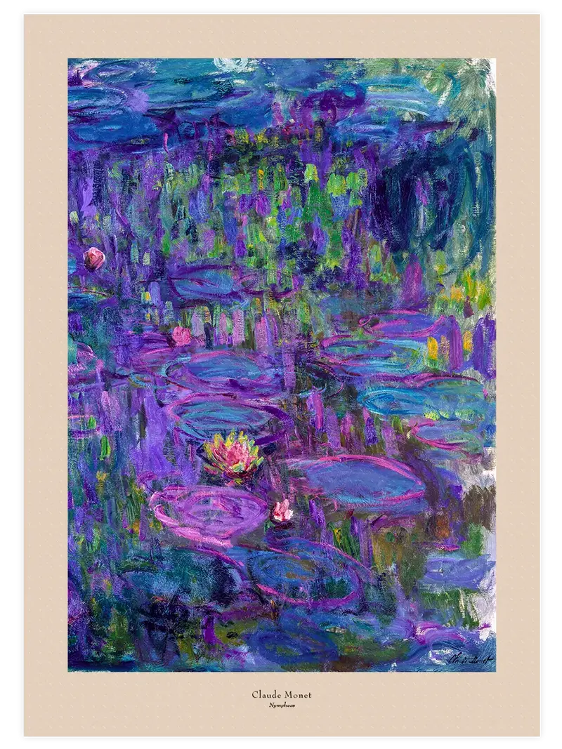 Monet Nymphéas - Art Print