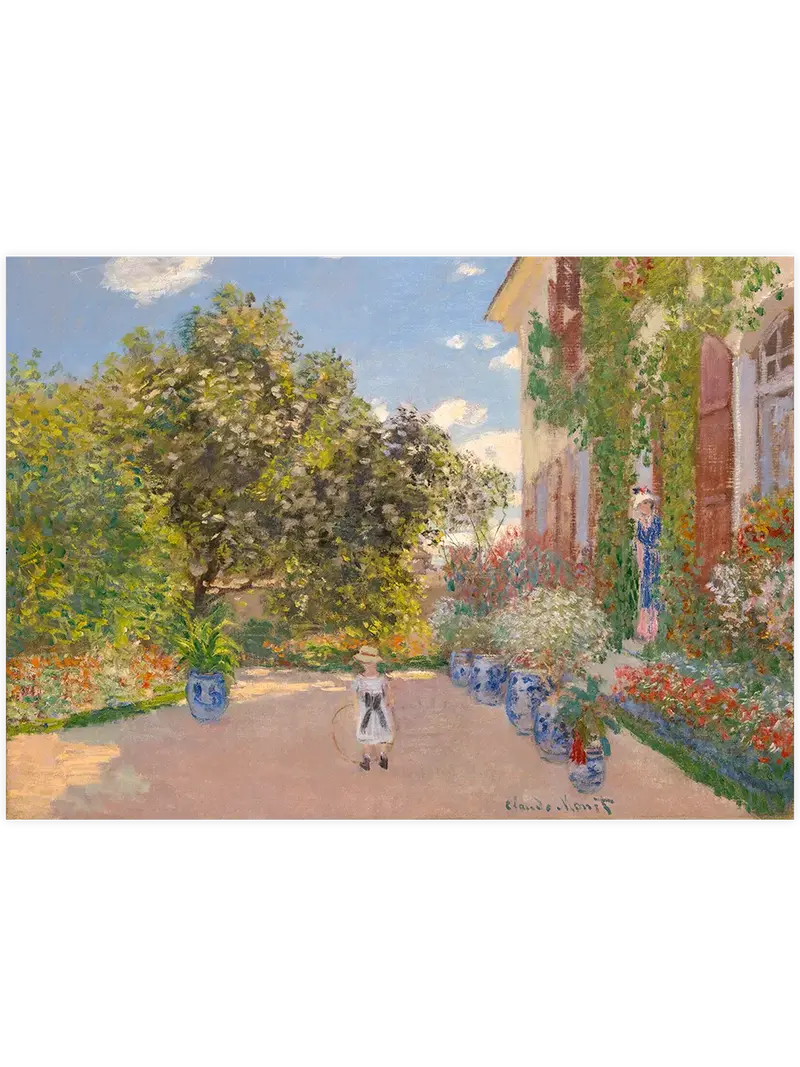 Monet The Artist’s House in Argenteuil - Art Print