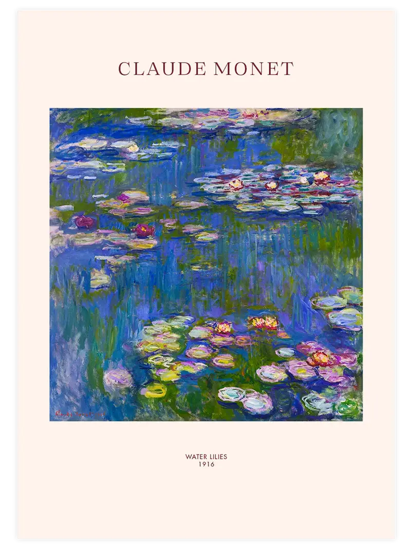 Monet Water Lilies - Art Print