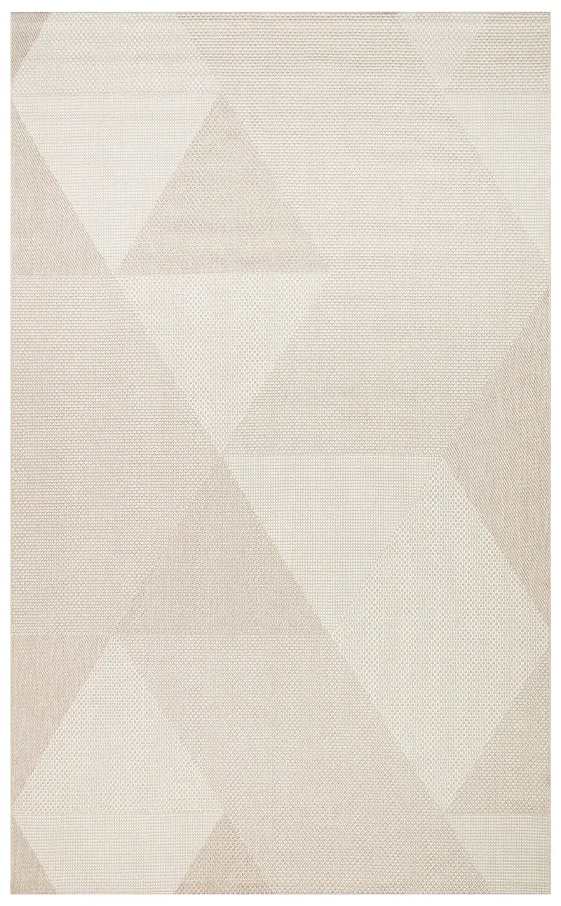 Mono MNO 03 Bej - Yıkanabilir Kaymaz Kilim Halı