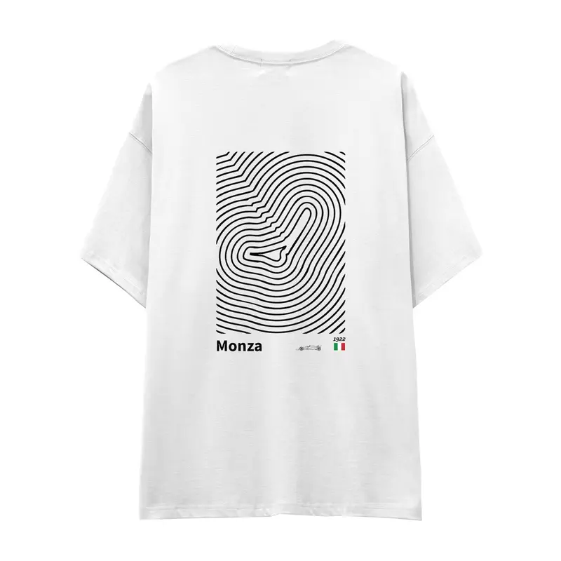 Monza Circuit Artwork Oversize Tişört