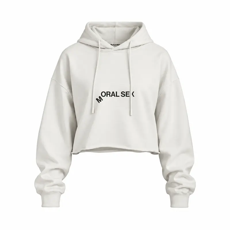 Moral Sex Oversize Crop Hoodie