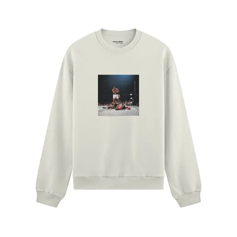 Muhammed Ali And Sonny Liston Usa 1965 Oversize Sweatshirt