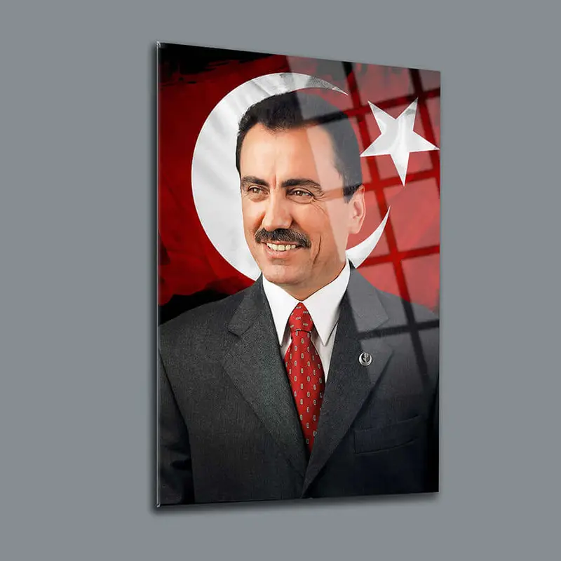 Muhsin Yazıcıoğlu Bayrak Cam Tablo