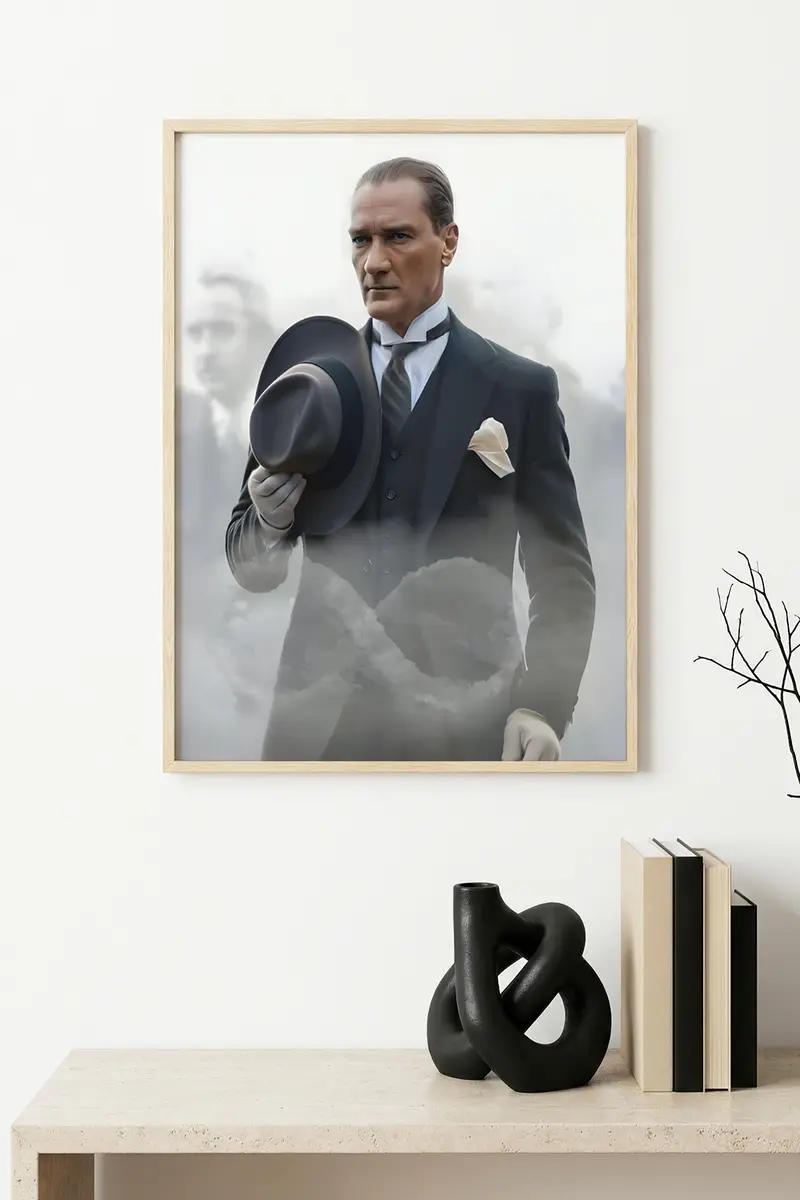 Mustafa Kemal Atatürk Baskılı Tablo Huhu500