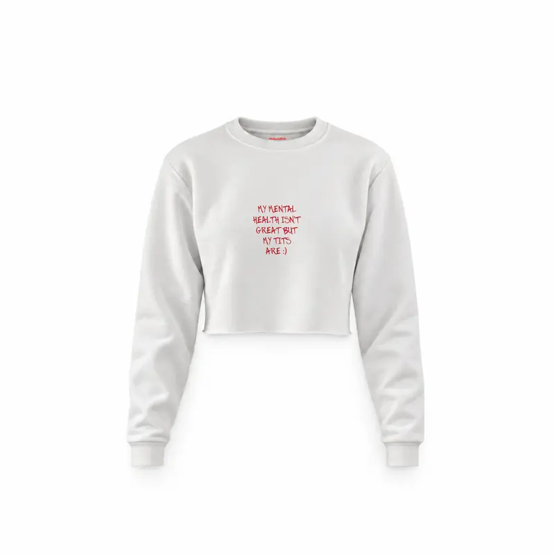 My Mental Health Crop Sweatshirt