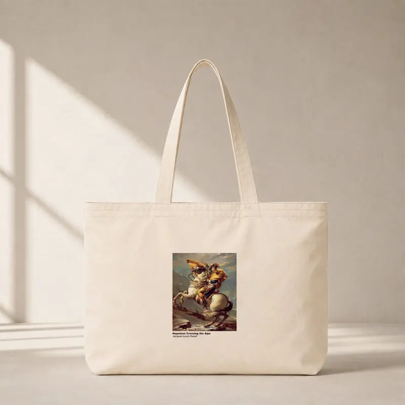 Napoleon Crossing the Alps Club Tote Bag