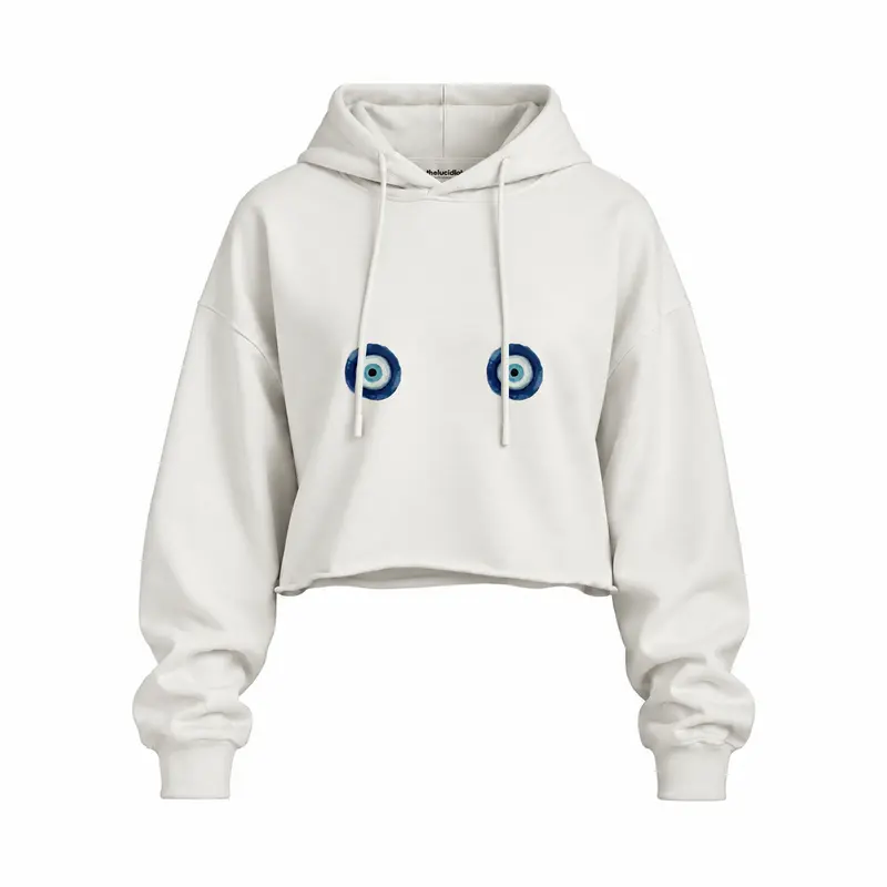 Nazar Oversize Crop Hoodie