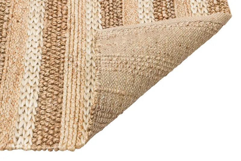 Netra S-1410 Naturel XW - El Dokuma Jüt Hasır Halı Naturel Örgü Desen