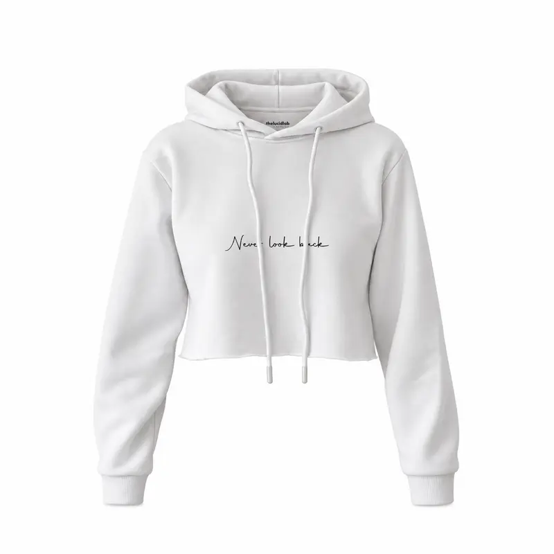 Never Look Back Crop Hoodie