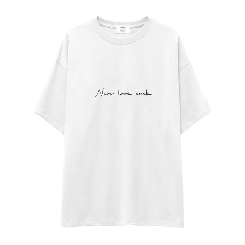 Never Look Back Oversize Tişört