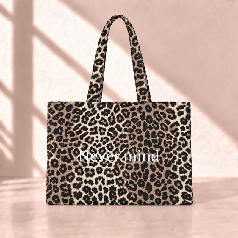 Never Mind Leopard Tote Bag