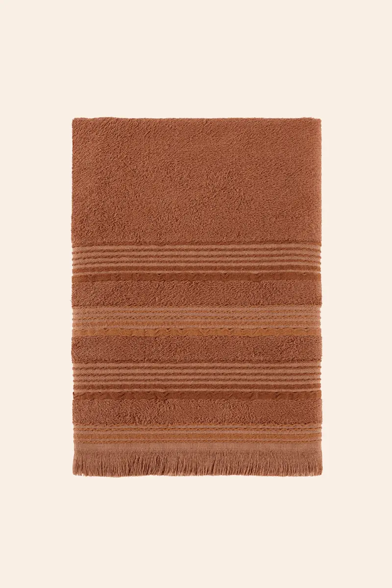 New Derin Bambu Banyo Havlusu 80x150 cm Cinnamon Ash