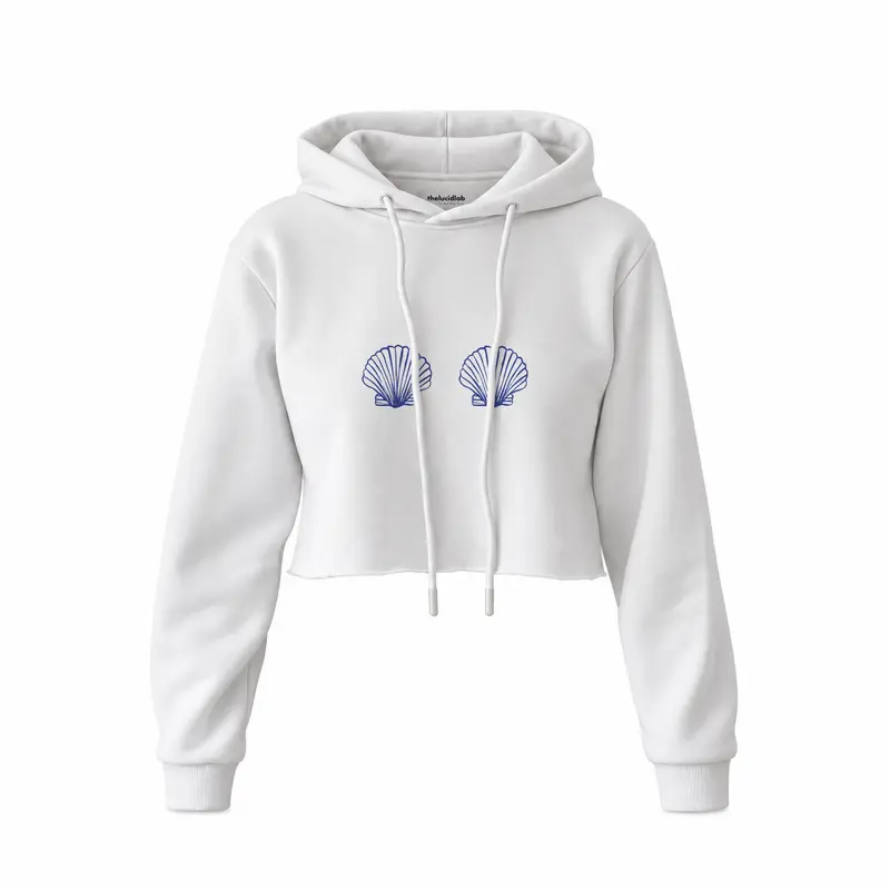 Nice Shells Crop Hoodie
