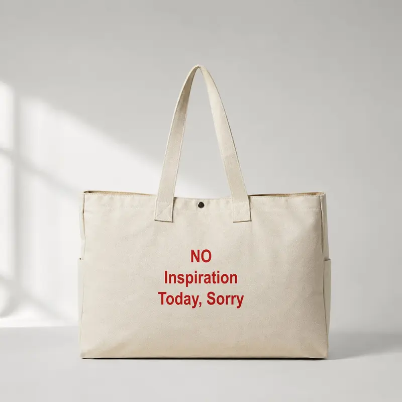 No Inspiration Today Sorry Daily Tote Bag