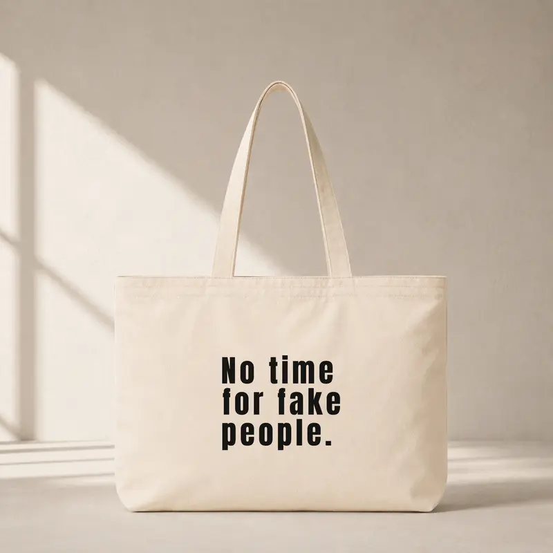 No Time For Fake People Club Tote Bag