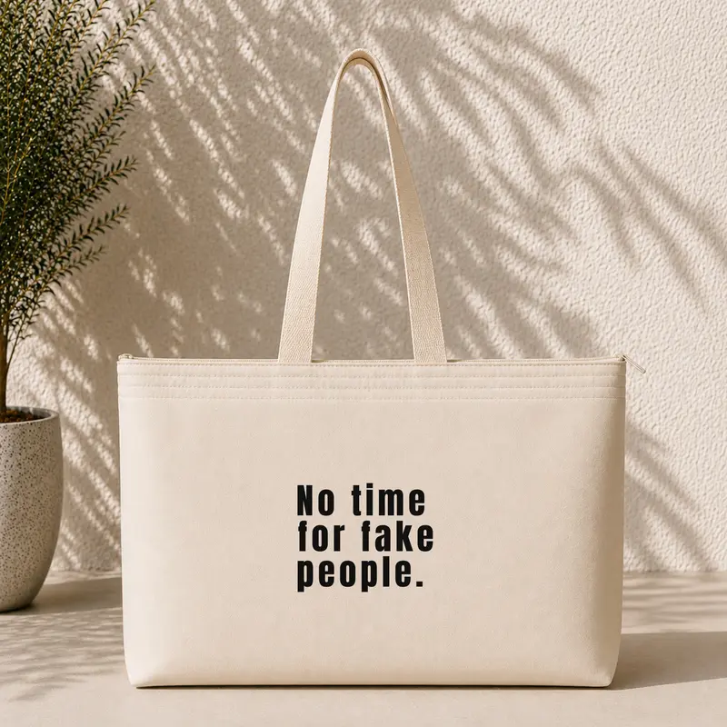 No Time For Fake People Weekend Tote Bag