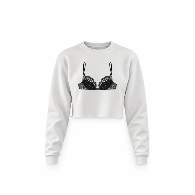 Noir Seduce Crop Sweatshirt