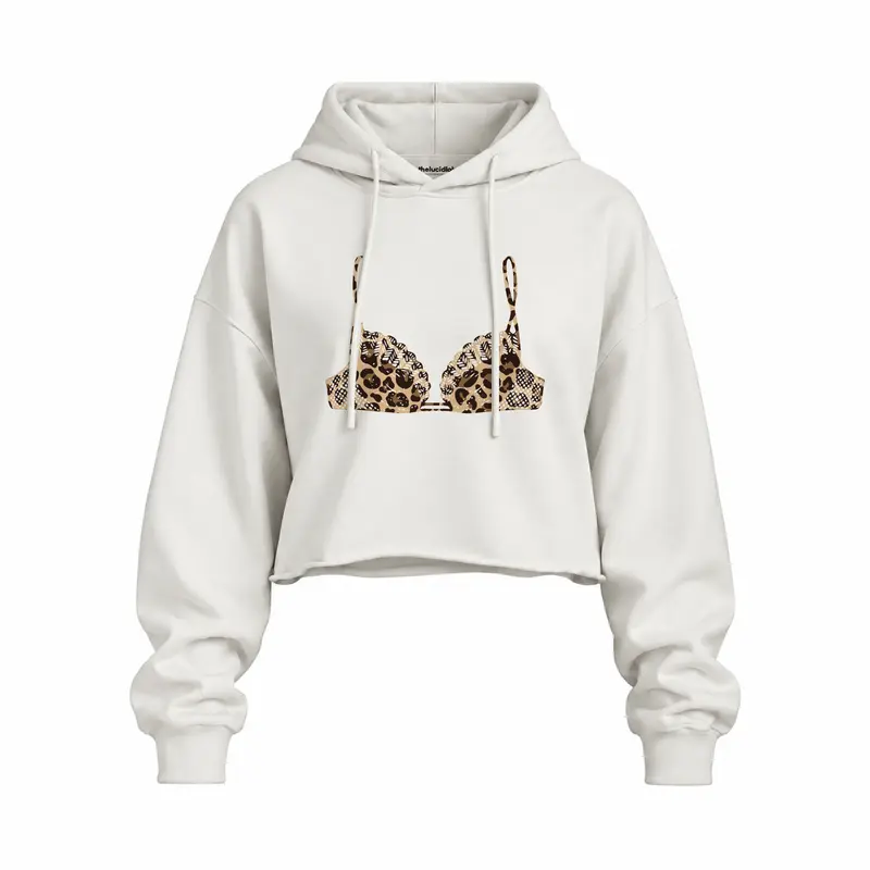 Noir Seduce – Leopard Oversize Crop Hoodie