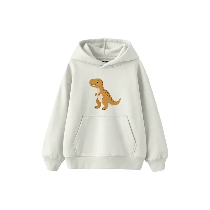 Ochre Tyrannosaurus with Tiny Friendly Arms Çocuk Hoodie
