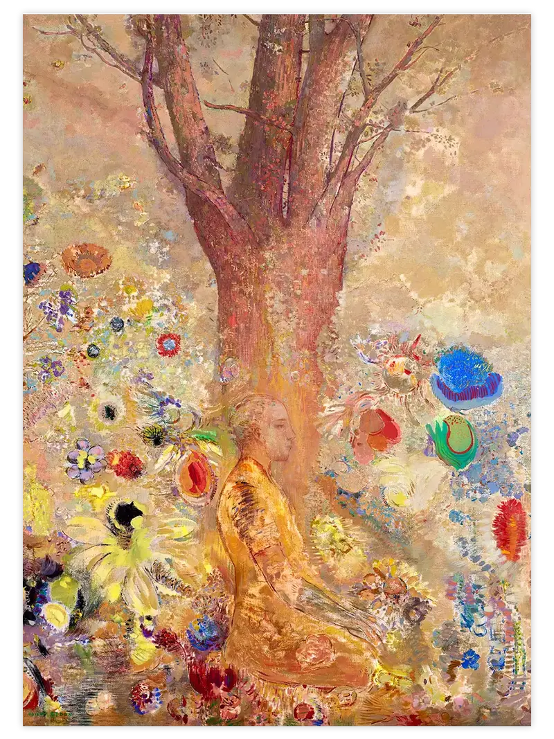 Odilon Redon Buda - Art Print