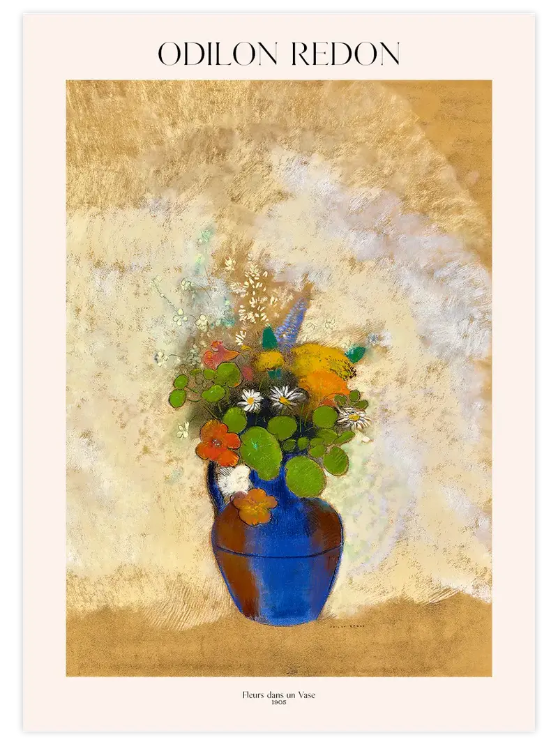 Odilon Redon Fleurs dans un Vase - Art Print