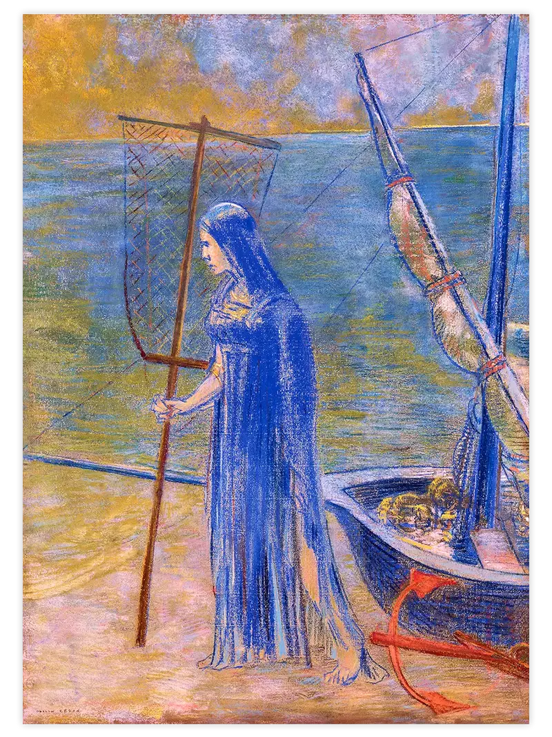 Odilon Redon The Fisherwoman - Art Print