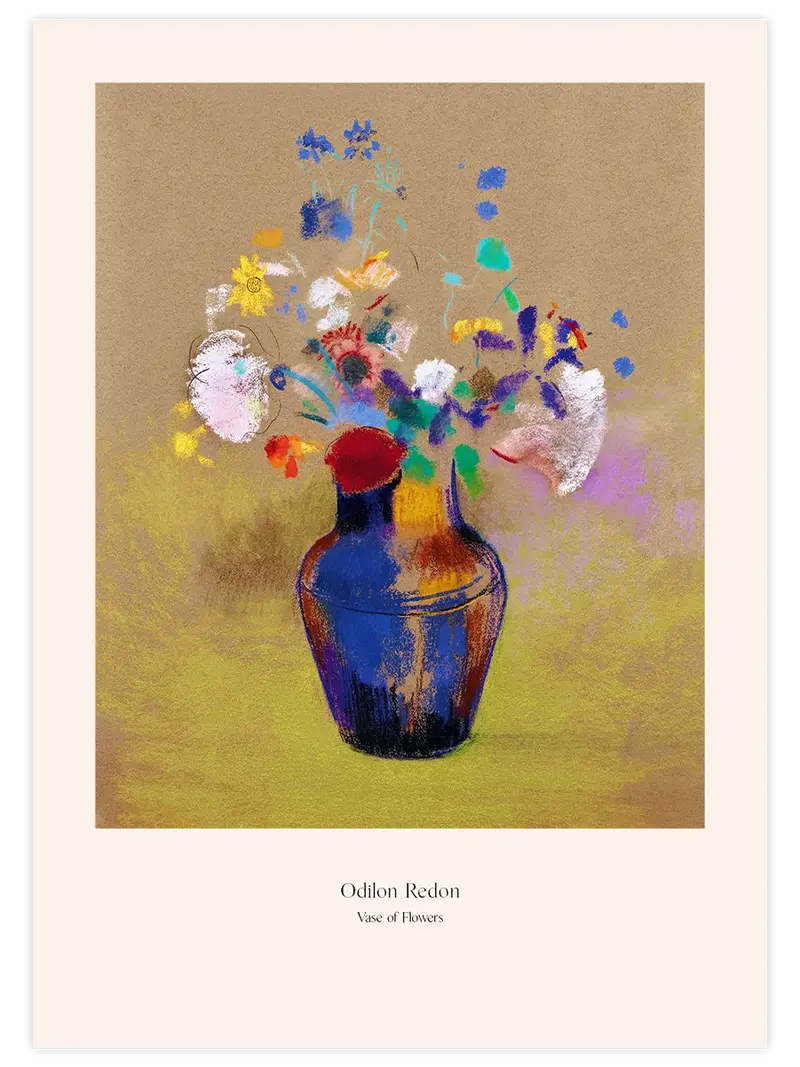 Odilon Redon Vase of Flowers - Art Print