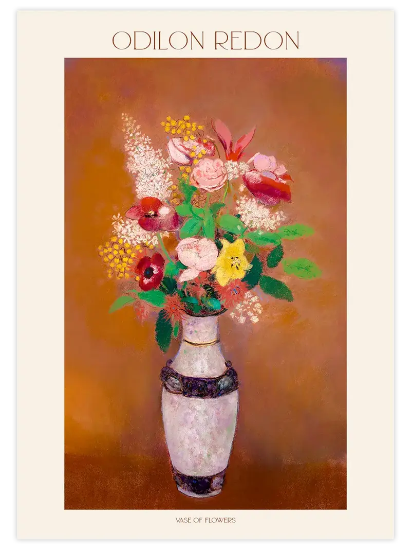 Odilon Redon Vase of Flowers - Art Print