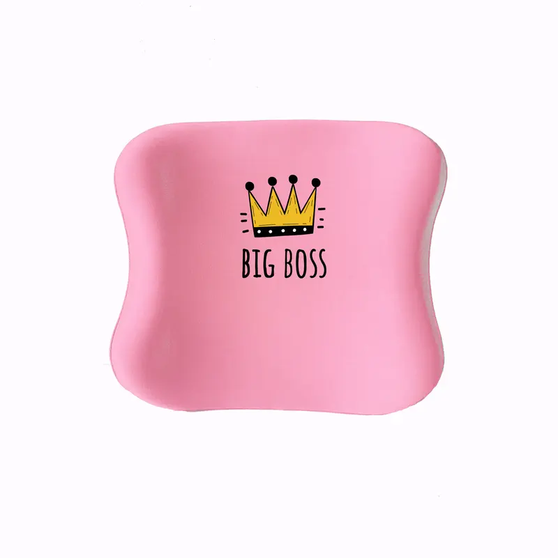 Officekup Çocuk-Genç Visco Bel Destek Yastığı- Big Boss Pembe