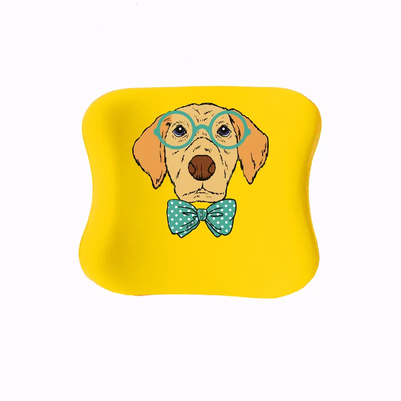 Officekup Çocuk-Genç Visco Bel Destek Yastığı- Dogs Out Sarı