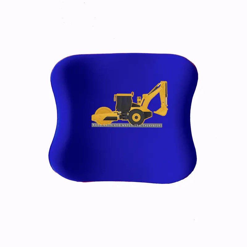 Officekup Çocuk-Genç Visco Bel Destek Yastığı- Excavator Mavi