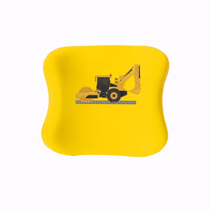 Officekup Çocuk-Genç Visco Bel Destek Yastığı- Excavator Sarı