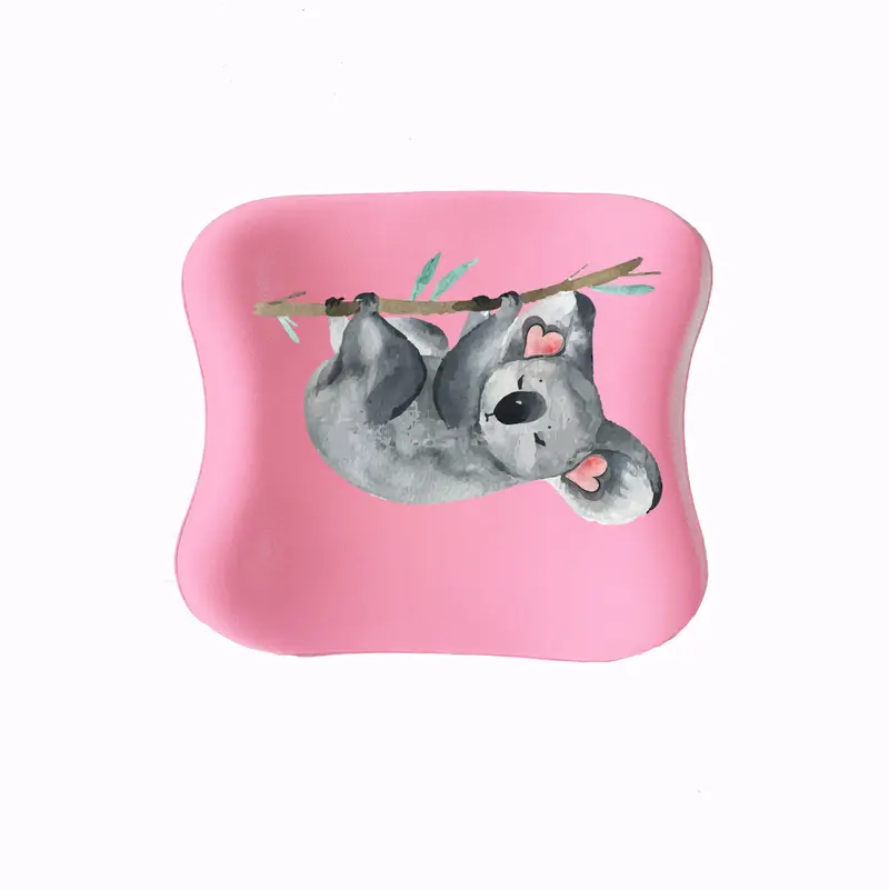 Officekup Çocuk-Genç Visco Bel Destek Yastığı- Koala Pembe