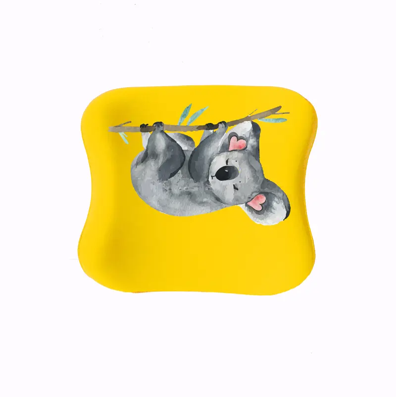 Officekup Çocuk-Genç Visco Bel Destek Yastığı- Koala Sarı