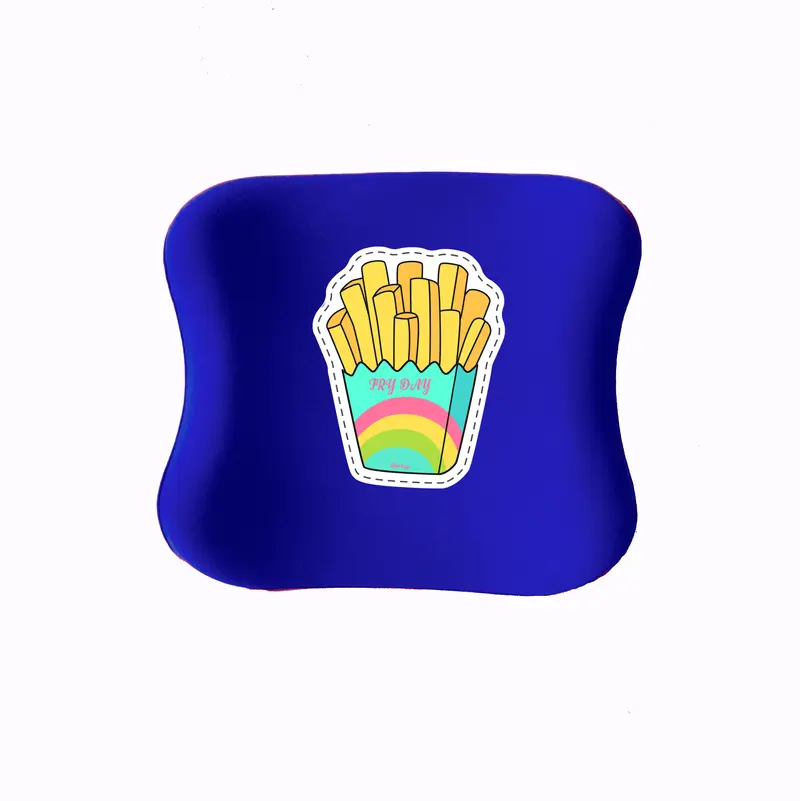 Officekup Çocuk-Genç Visco Bel Destek Yastığı- Patates Mavi