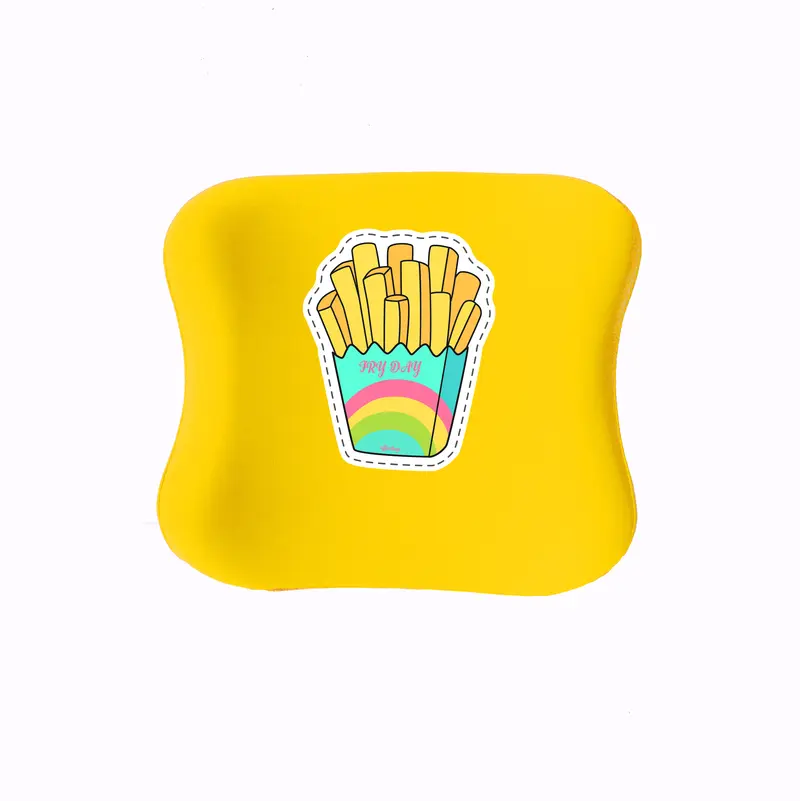 Officekup Çocuk-Genç Visco Bel Destek Yastığı- Patates Sarı
