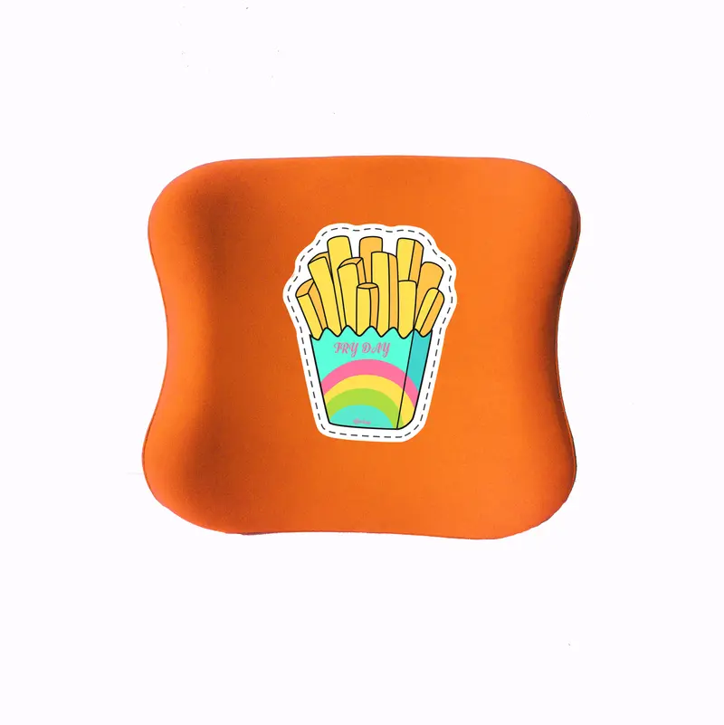 Officekup Çocuk-Genç Visco Bel Destek Yastığı- Patates Turuncu