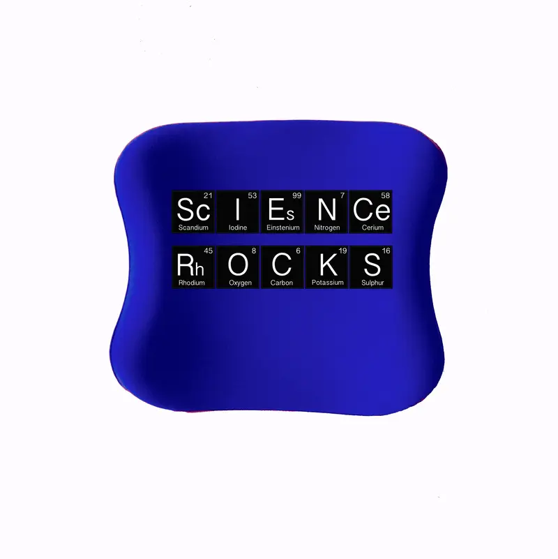 Officekup Çocuk-Genç Visco Bel Destek Yastığı- Science Mavi