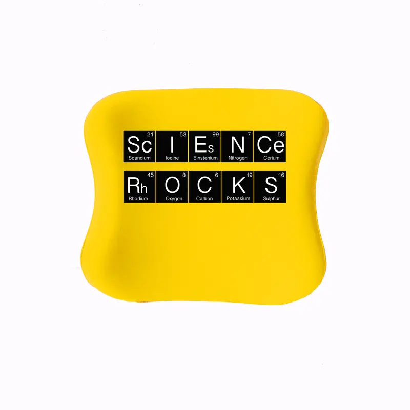Officekup Çocuk-Genç Visco Bel Destek Yastığı- Science Sarı