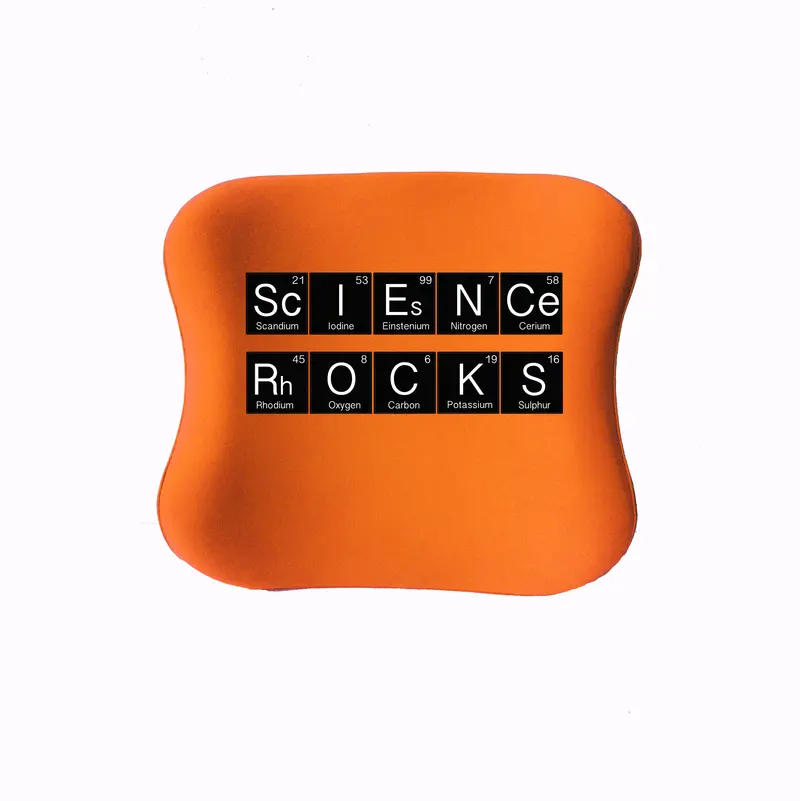 Officekup Çocuk-Genç Visco Bel Destek Yastığı- Science Turuncu