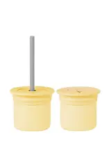 Oioi Ham+Hüp Pipetli Silikon Bardak Sarı