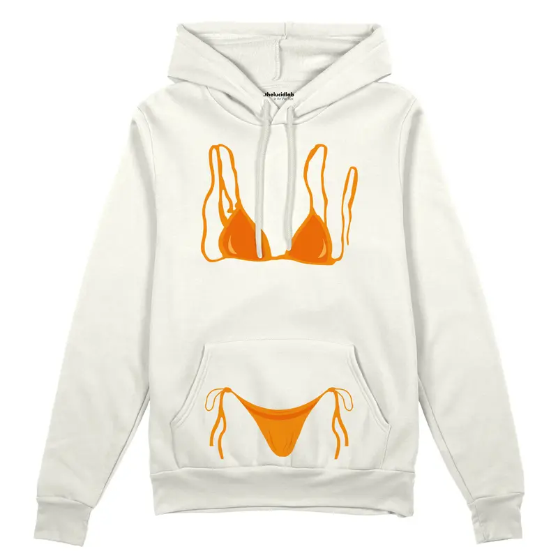 Orange Bikini Oversize Hoodie