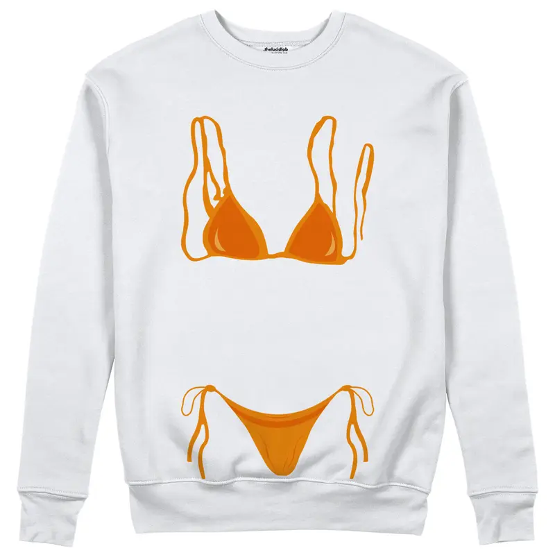 Orange Bikini Sweatshirt