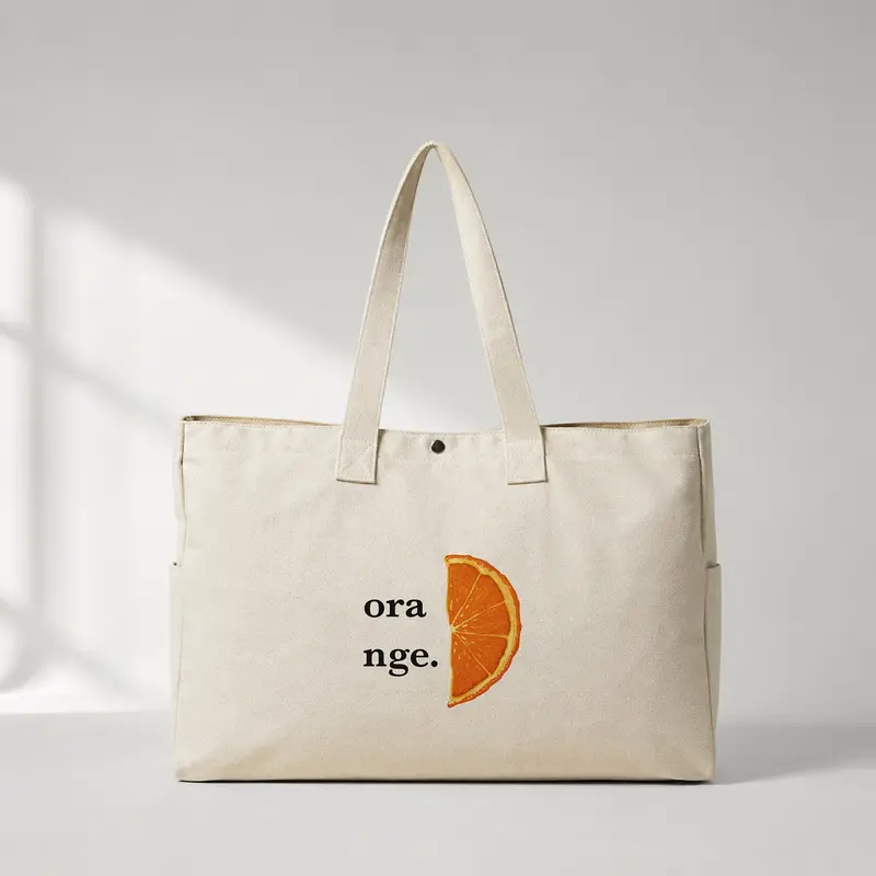 Orange Daily Tote Bag